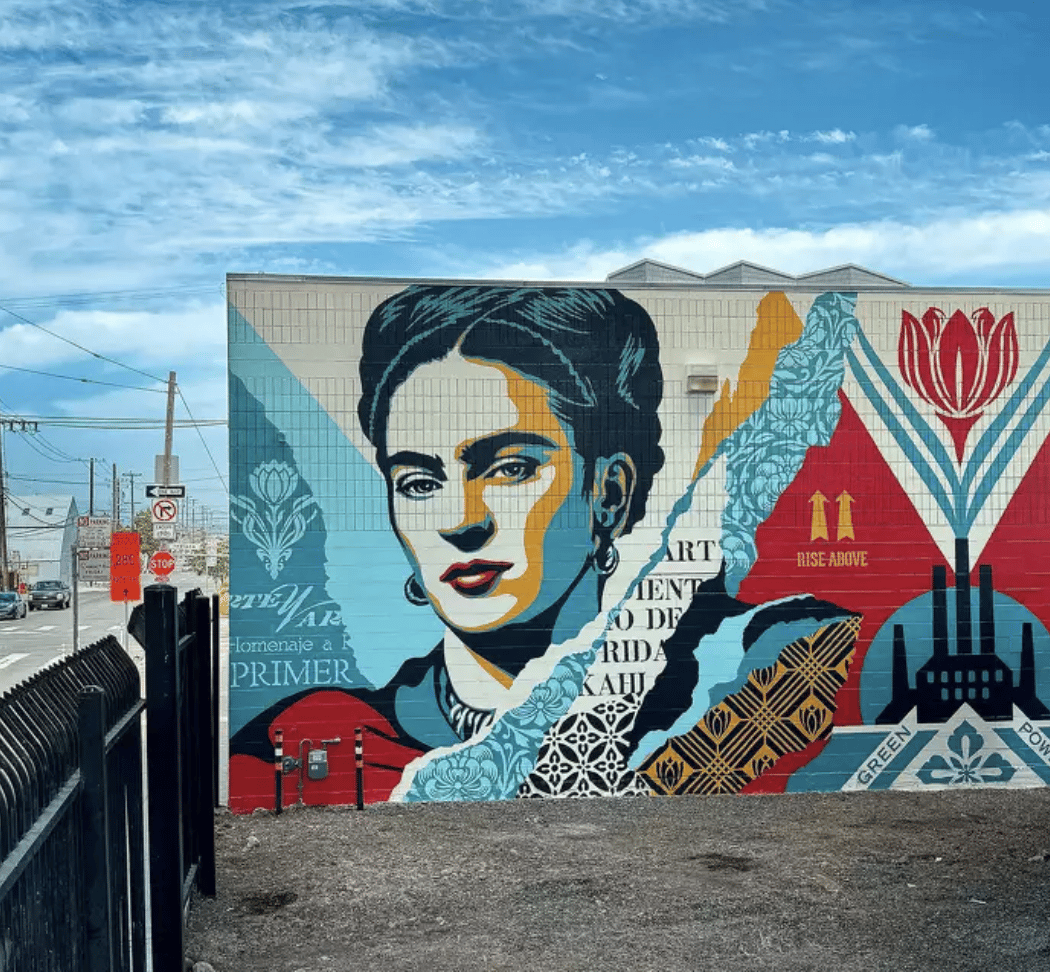 Shepard Fairey Mural: Frida Kahlo