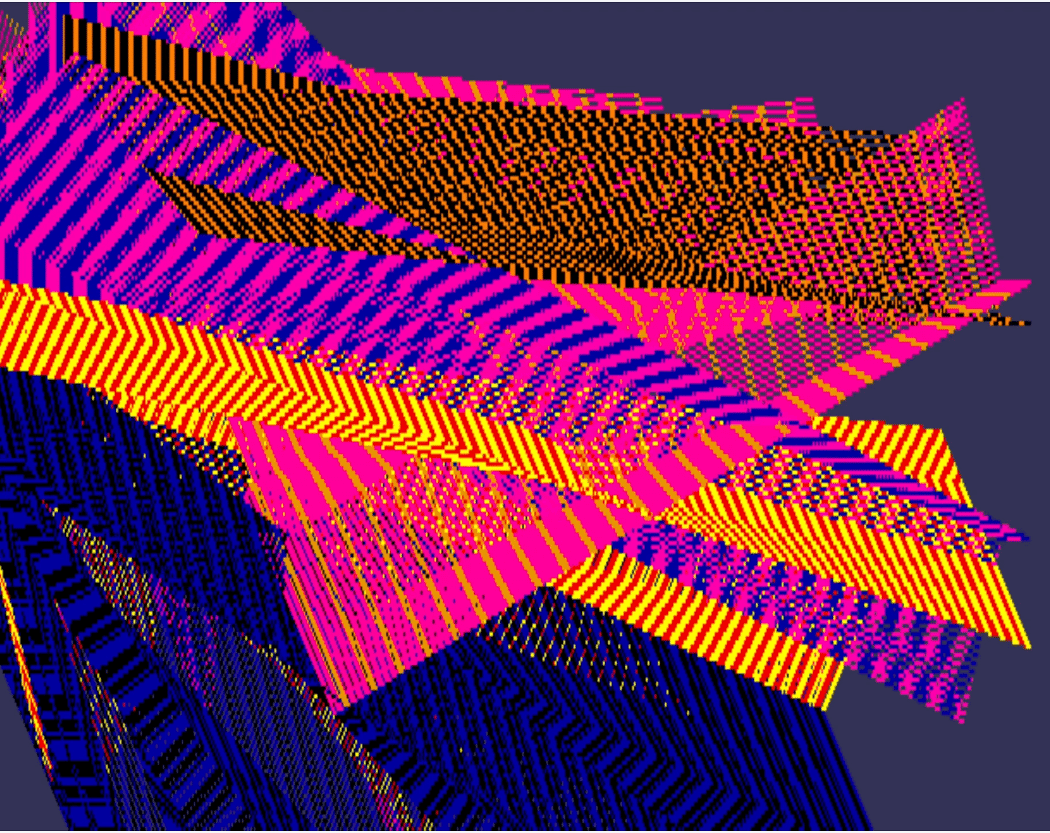 Samia Halaby: Kinetic Paintings 1