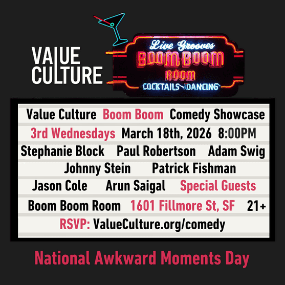 Value Culture BOOM BOOM Comedy Showcase