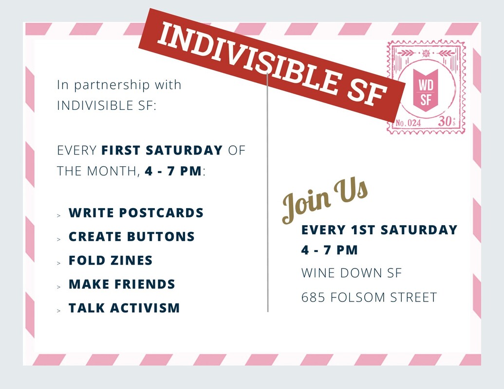 Indivisible SF Social & Postcard Writing